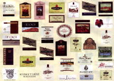 Part of an advertisement for the "wine-center" shops